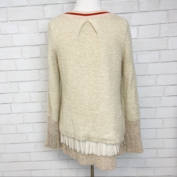 Anthro. Charlie & Robin Ruffle Baseball Cardigan - Picture 9 of 9